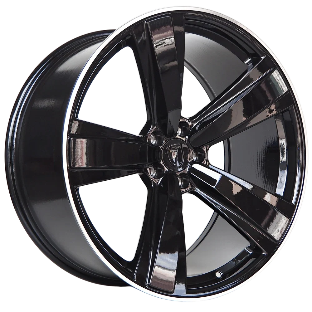 Alu kola pro Marvin 9,5x21 5x112 ET26 66,5 Black Machined Lip