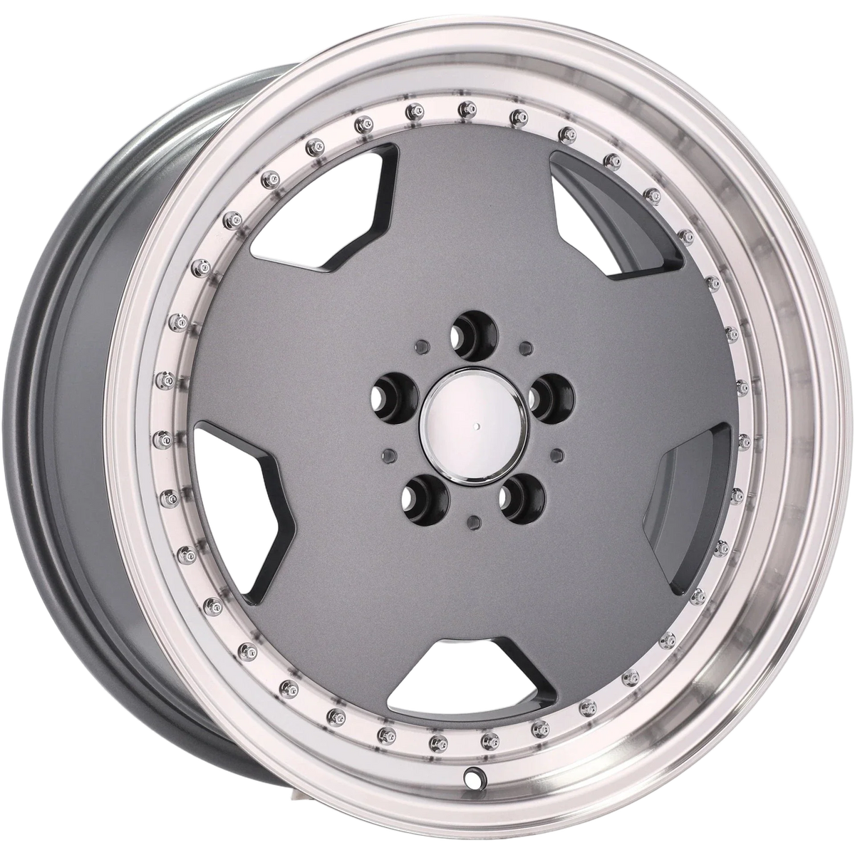 Alu kola pro Mercedes B5852 9x18 5x112 ET30 66.6 Graphite & Polished Lip