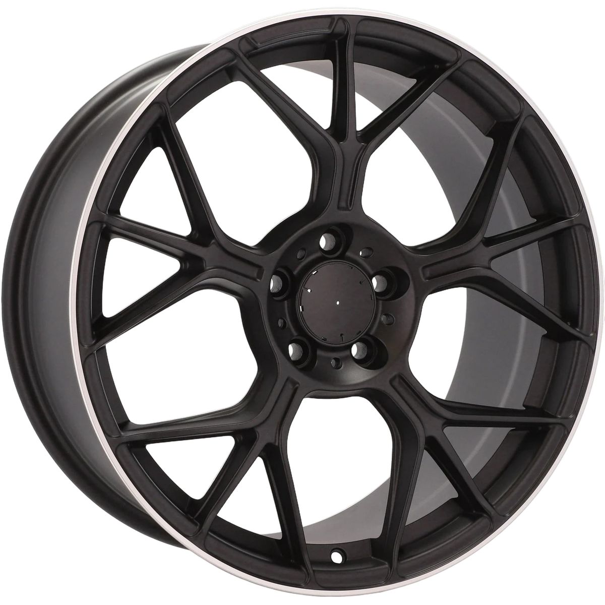 Alu kola pro Mercedes FBX120 8.5x20 5x112 ET40 66.6 Black Matt & Polished Lip