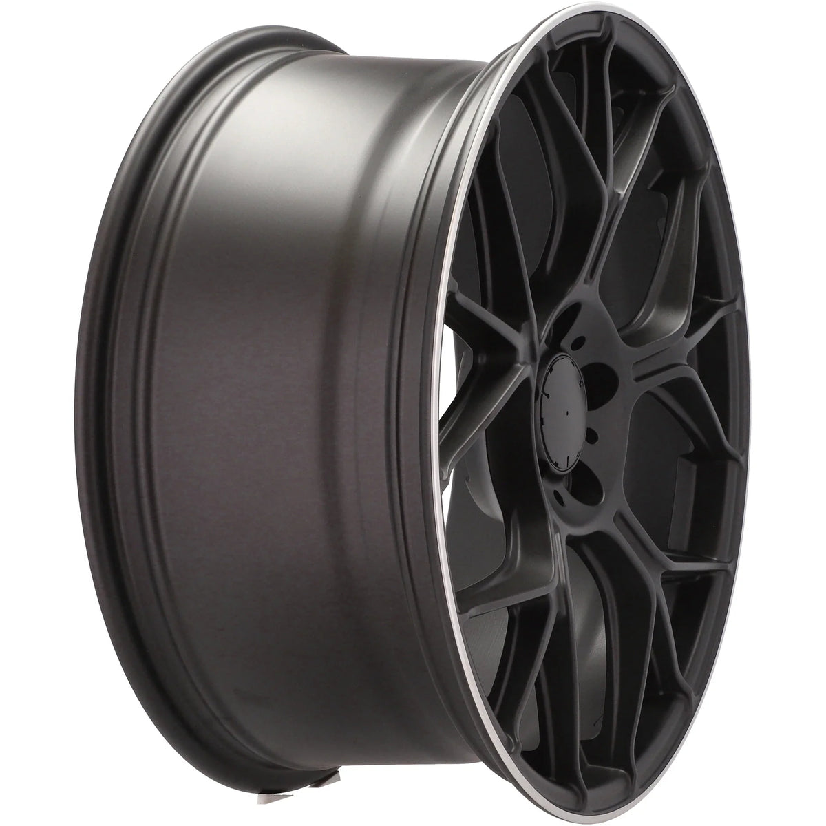 Alu kola pro Mercedes FBX120 8.5x20 5x112 ET40 66.6 Black Matt & Polished Lip – detail 4