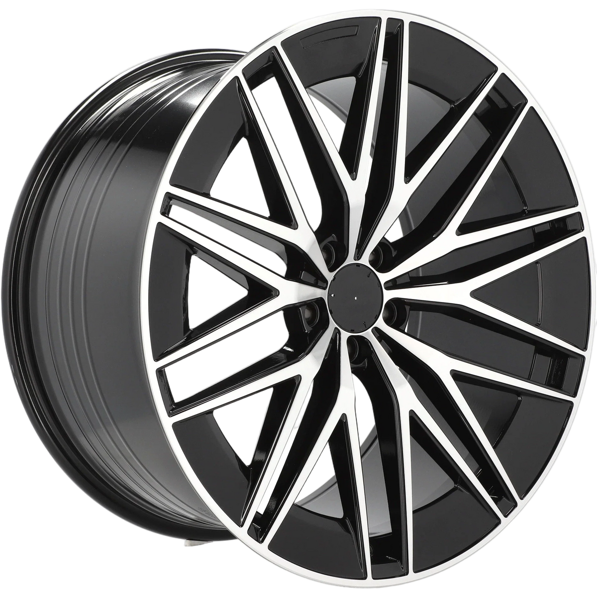 Alu kola pro Mercedes FBX387 11.5x22 5x112 ET53 66.6 Black Polished – detail 3