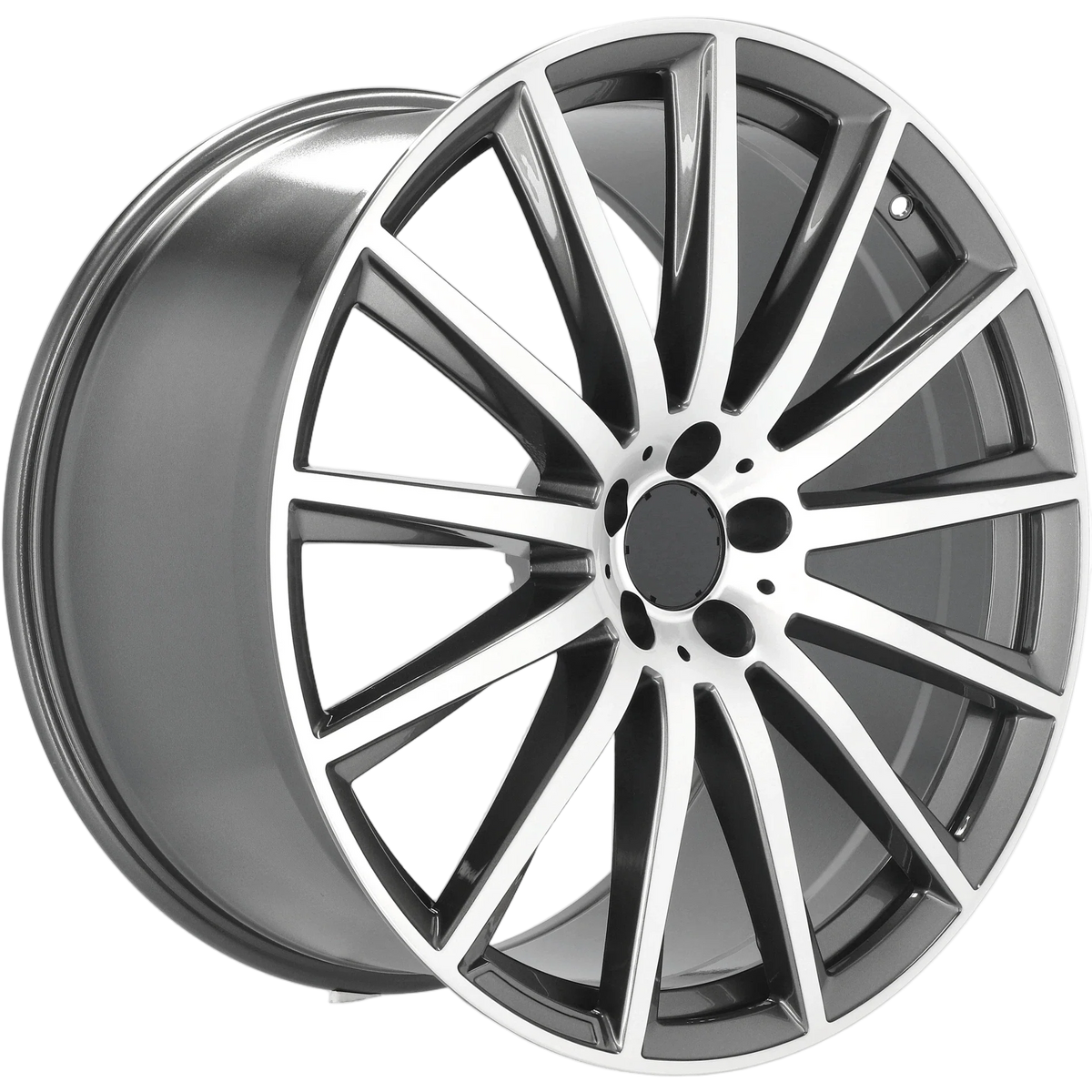 Alu kola pro Mercedes H3524F 10x21 5x112 ET44 66.6 Grey Polished – detail 3