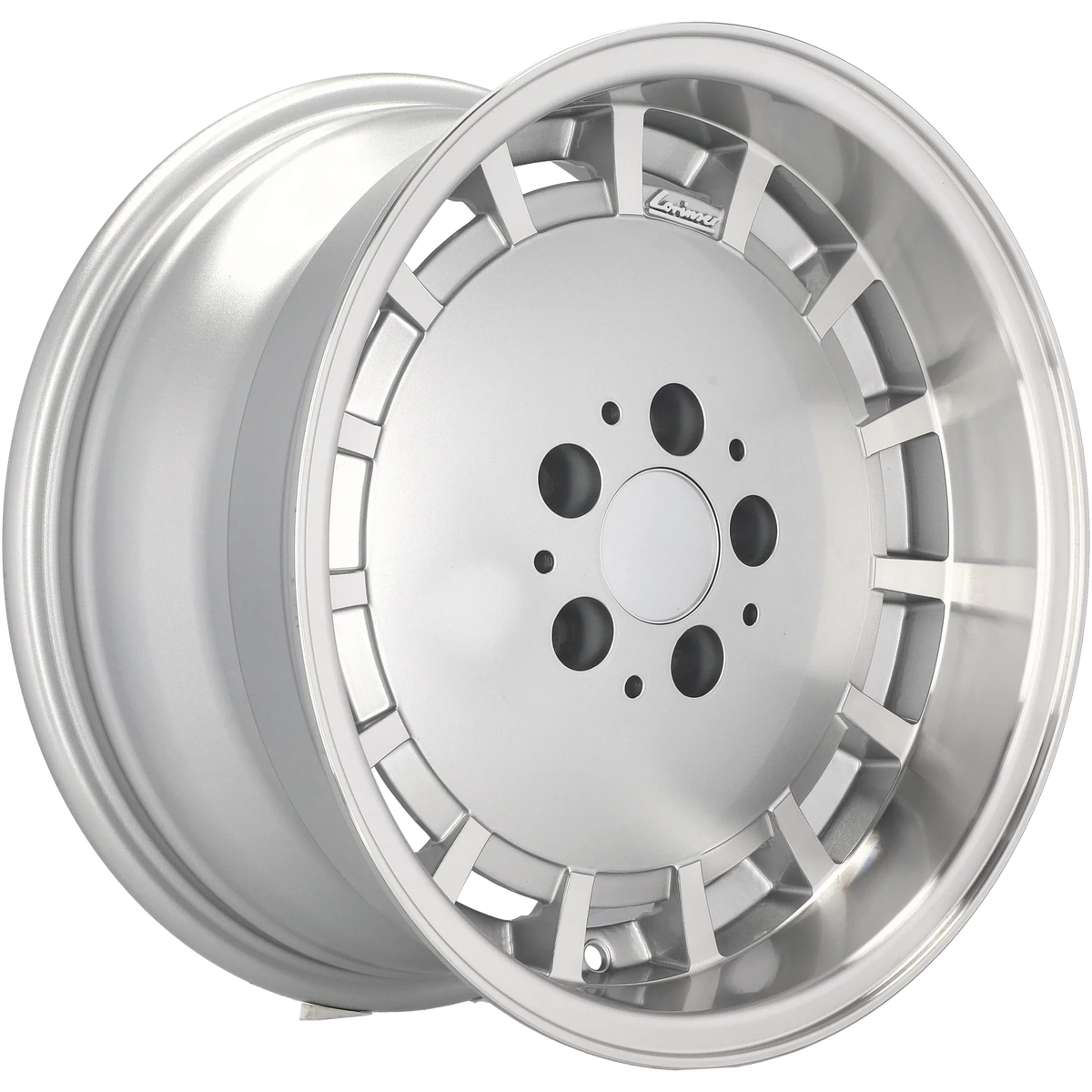 Alu kola pro Mercedes SW355 9x16 5x112 ET10 66.6 Silver & Polished Lip – detail 1