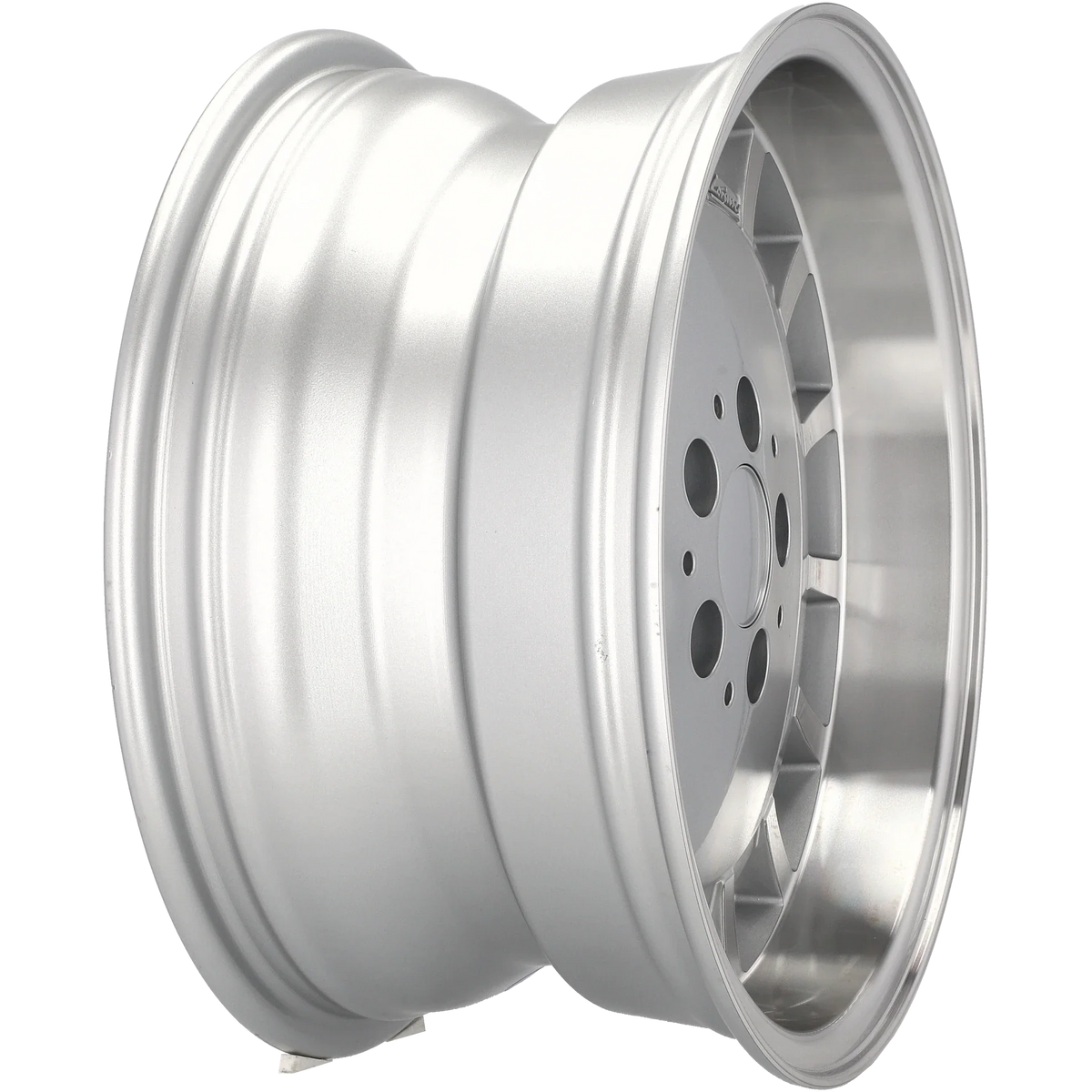 Alu kola pro Mercedes SW355 9x16 5x112 ET10 66.6 Silver & Polished Lip – detail 2