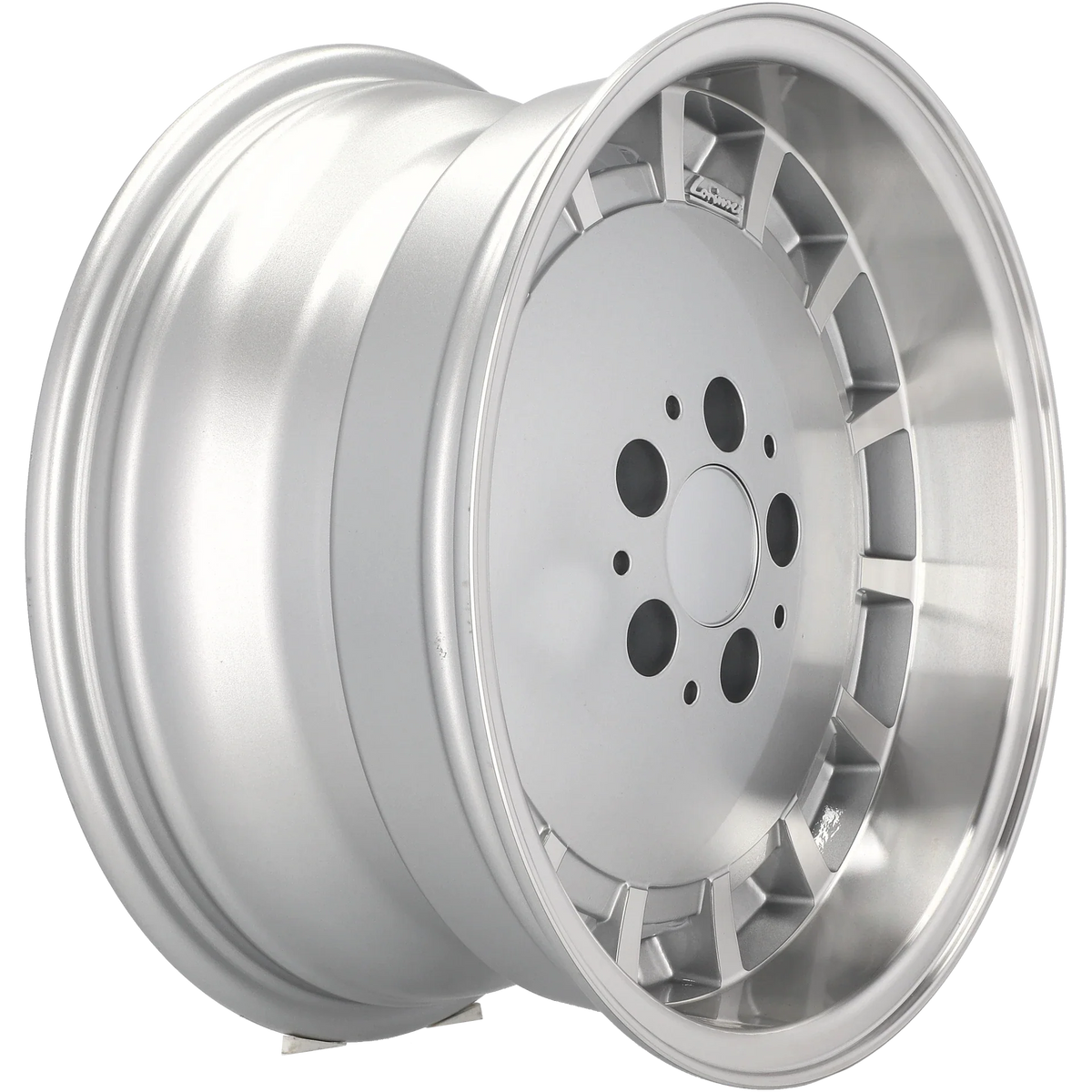 Alu kola pro Mercedes SW355 9x16 5x112 ET10 66.6 Silver & Polished Lip – detail 3