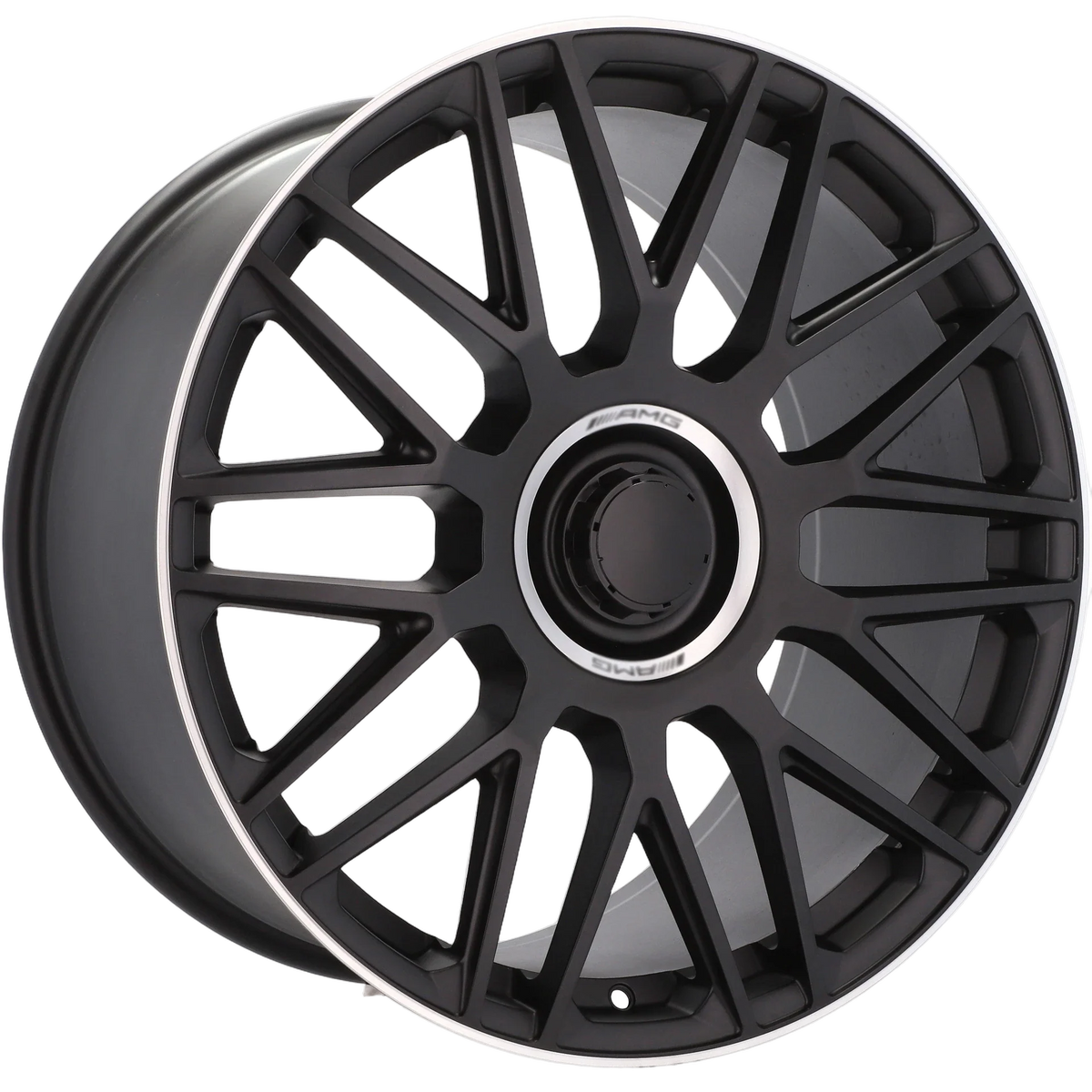 Alu kola pro Mercedes Y0207 8.5x19 5x112 ET38 66.6 Black Half Matt & Polished Lip
