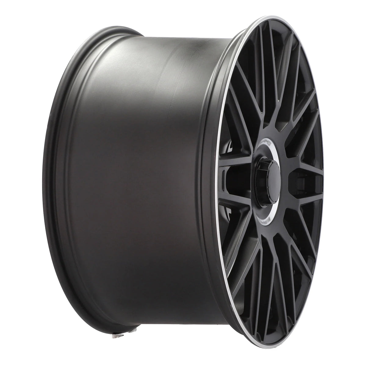 Alu kola pro Mercedes Y0207 8.5x19 5x112 ET38 66.6 Black Half Matt & Polished Lip – detail 4