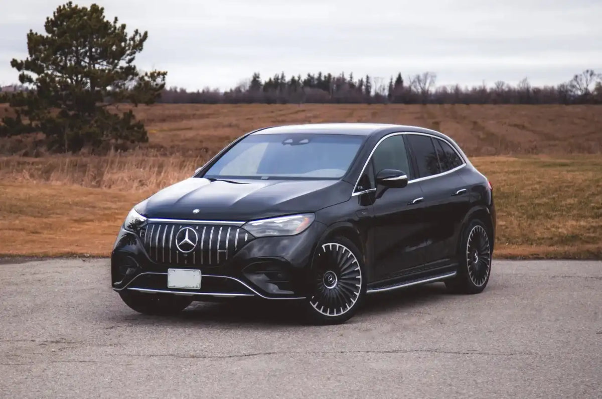 Alu kola pro Mercedes YF0425 8.5x20 5x112 ET32 66.6 Black Polished – na voze 1