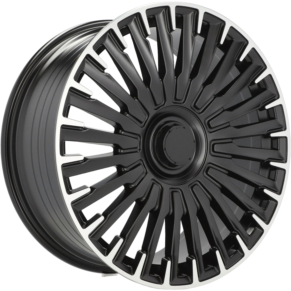 Alu kola pro Mercedes YF0425 9.5x20 5x112 ET38 66.6 Black Polished – detail 3