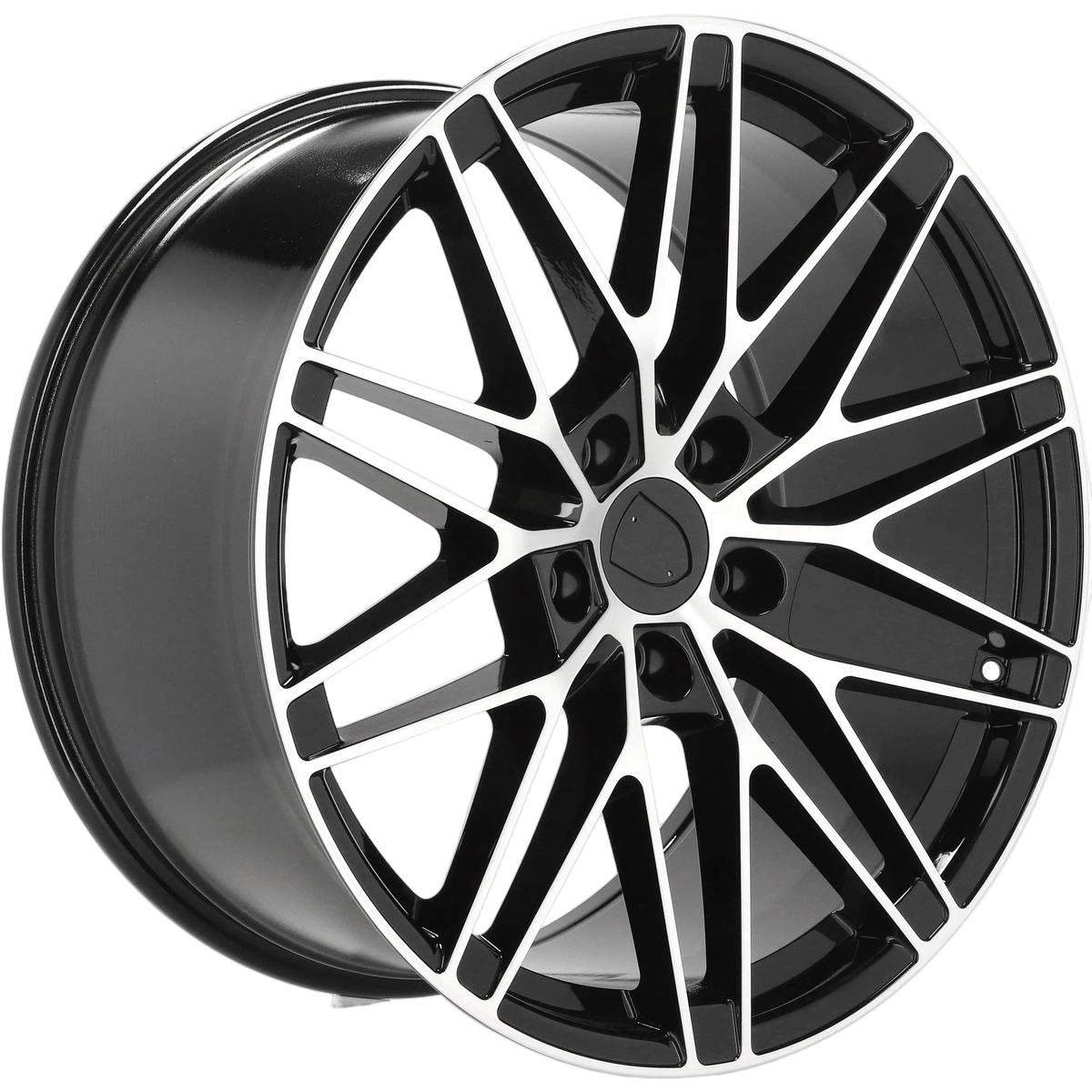 Alu kola pro Porsche 3S1324 10x20 5x130 ET49 66.6 Black Polished – detail 3