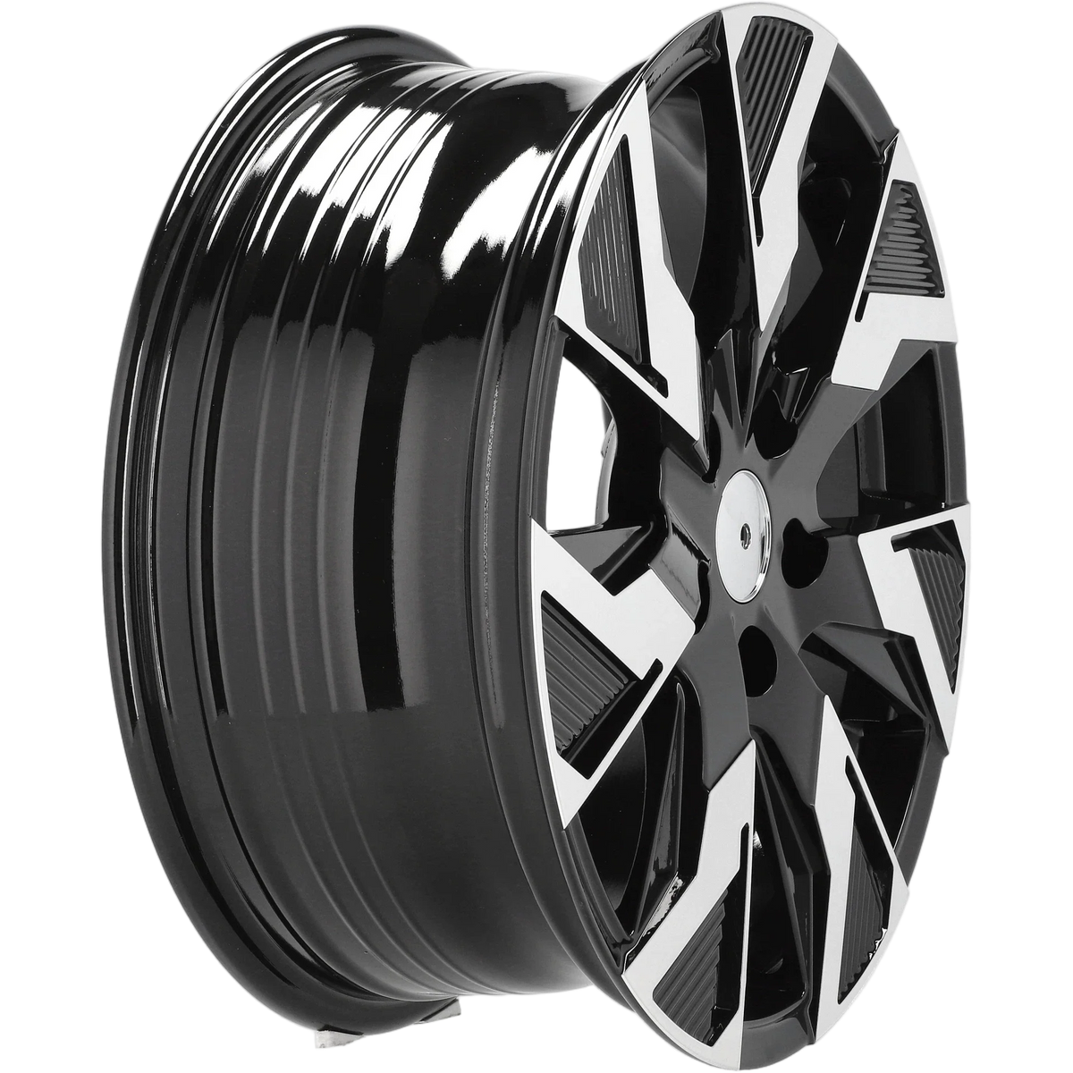Alu kola pro Renault IN3521F 7x17 5x114.3 ET45 66.1 Black Polished Half Matt – detail 1