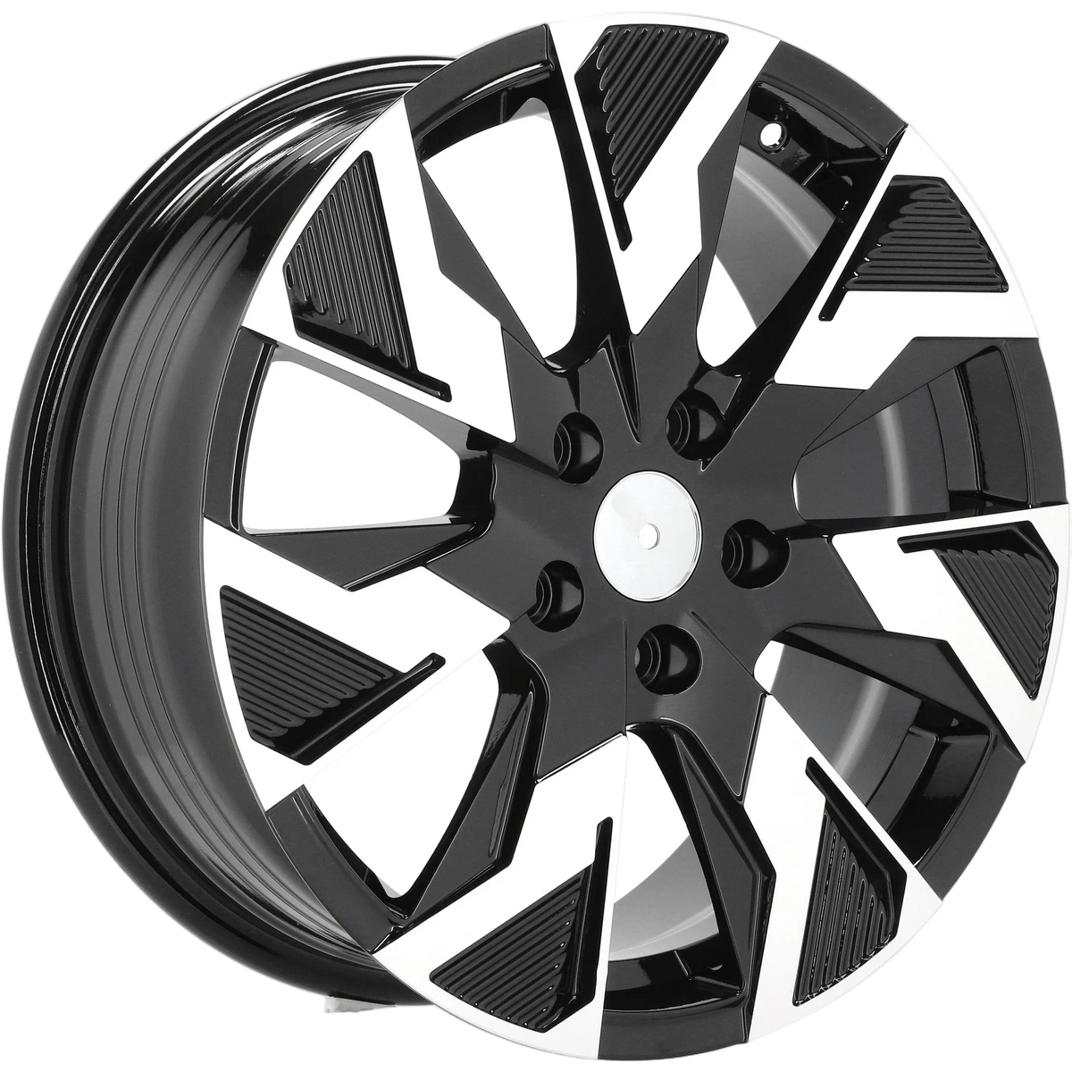 Alu kola pro Renault IN3521F 7x17 5x114.3 ET45 66.1 Black Polished Half Matt – detail 3