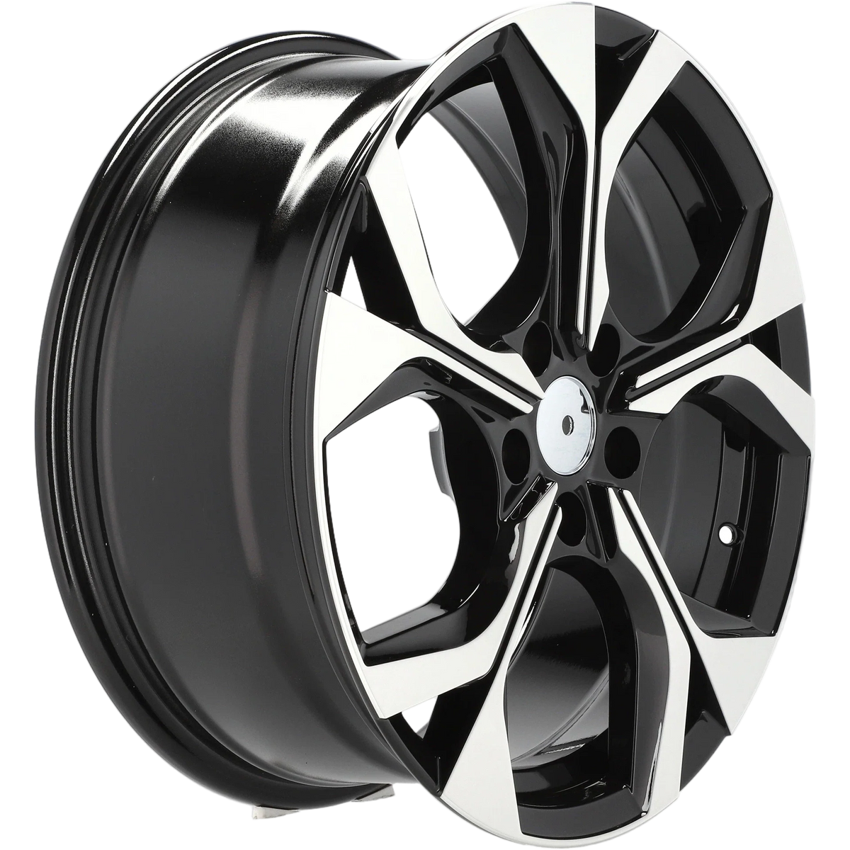 Alu kola pro Škoda Y1303 7.5x18 5x112 ET40 57.1 Black Polished – detail 2