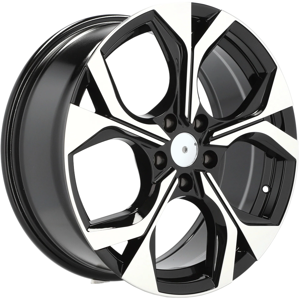 Alu kola pro Škoda Y1303 7.5x18 5x112 ET40 57.1 Black Polished – detail 3