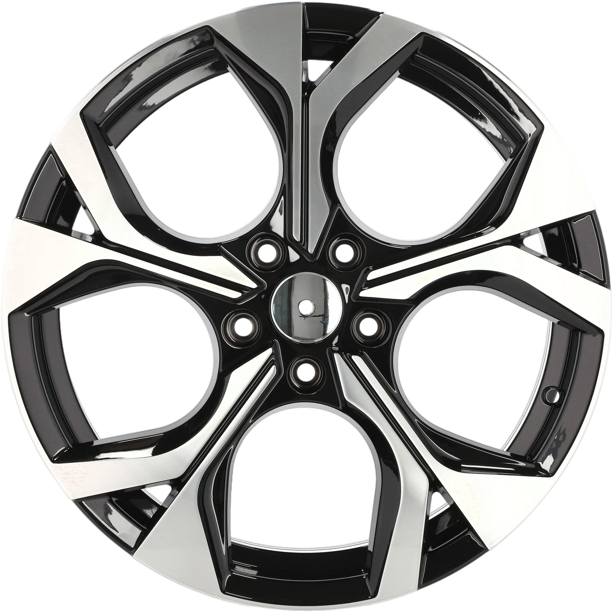 Alu kola pro Škoda Y1303 7.5x18 5x112 ET40 57.1 Black Polished – detail 4