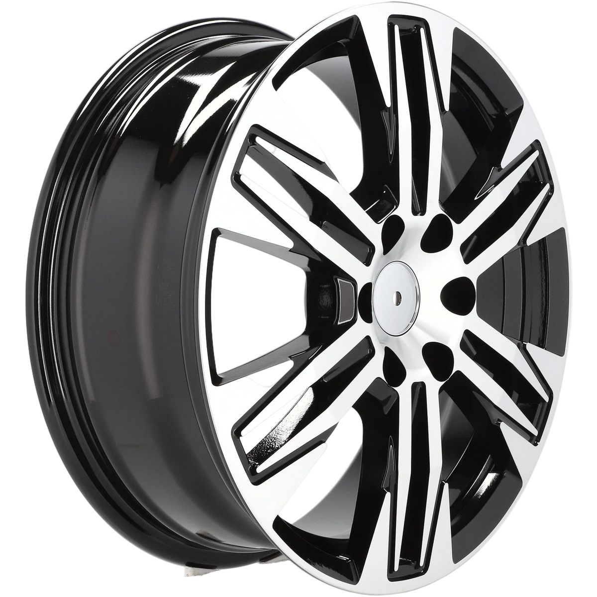 Alu kola pro Volkswagen IN3606F 6.5x17 6x120 ET50 74.1 Black Polished – detail 2