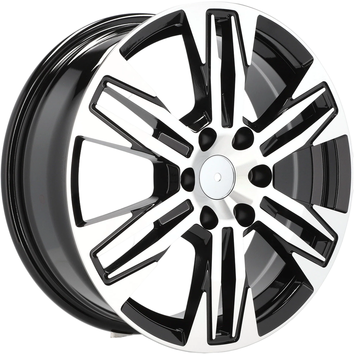 Alu kola pro Volkswagen IN3606F 6.5x17 6x120 ET50 74.1 Black Polished – detail 3