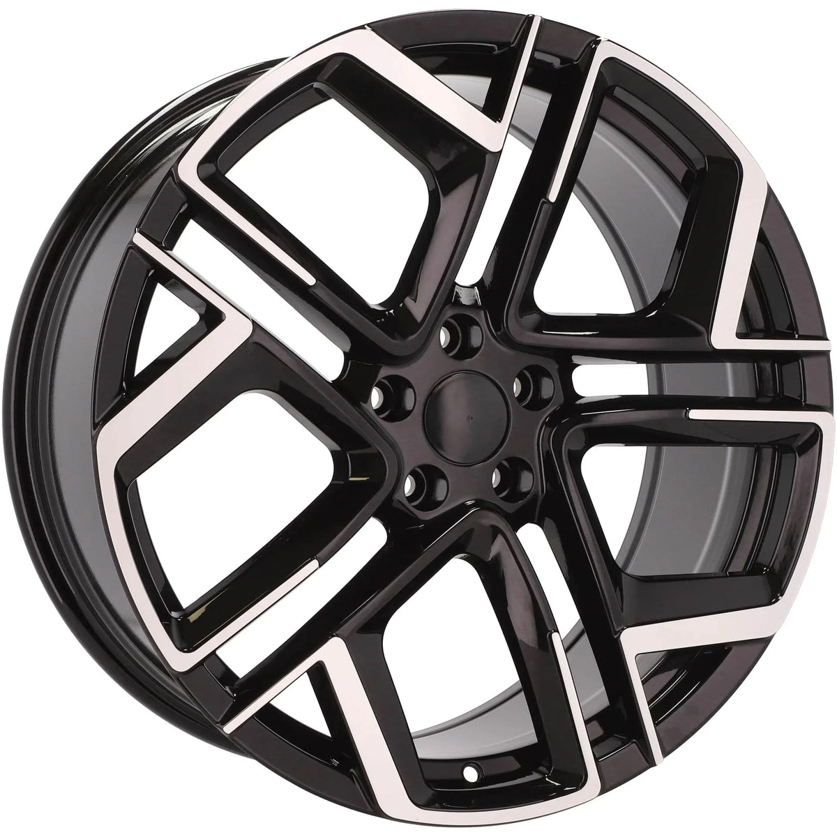 Alu kola pro Volkswagen Y1243 7.5x18 5x112 ET40 57.1 Black Polished Half Matt – detail 3