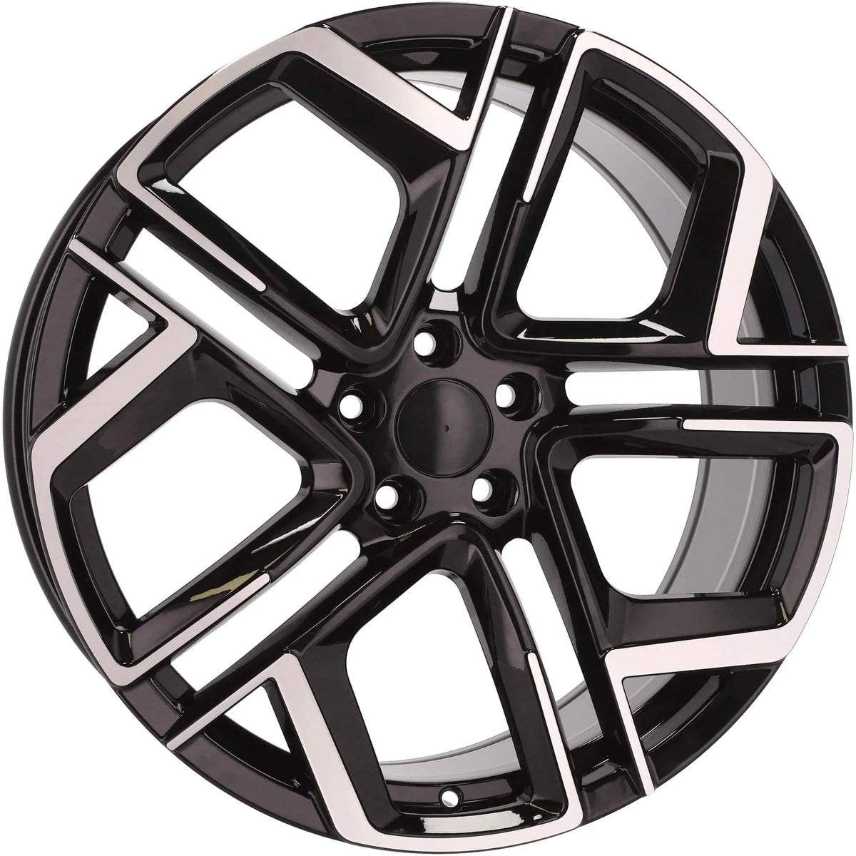 Alu kola pro Volkswagen Y1243 8.5x20 5x112 ET38 57.1 Black Polished Half Matt – detail 2