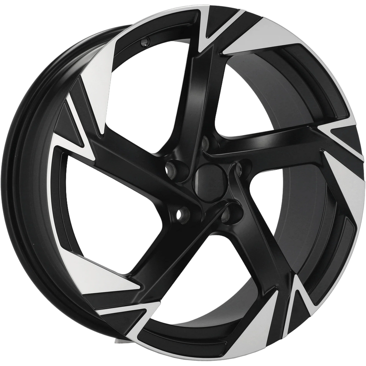 Alu kola pro Volkswagen YF5754 7.5x18 5x112 ET45 57.1 Black Polished Half Matt
