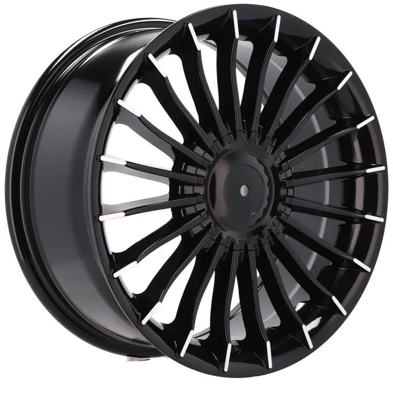 Alu kola pro BMW BK273 8x17 5x120 ET34 72.6 Black & Polished Lip – detail 1