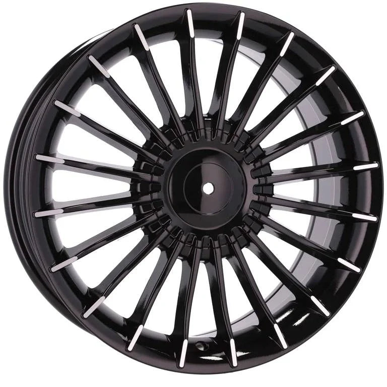 Alu kola pro BMW BK273 8x17 5x120 ET34 72.6 Black & Polished Lip – detail 3