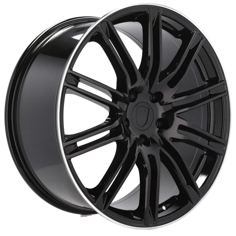 Alu kola pro Porsche BY476 10x21 5x130 ET50 71.6 Black & Polished Lip – detail 1