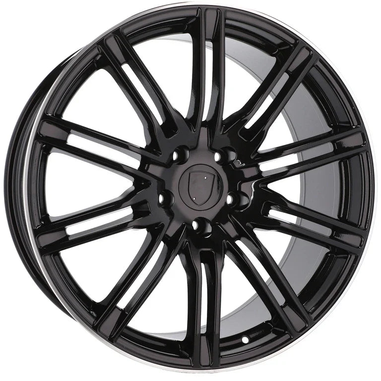 Alu kola pro Porsche BY476 10x21 5x130 ET50 71.6 Black & Polished Lip – detail 2