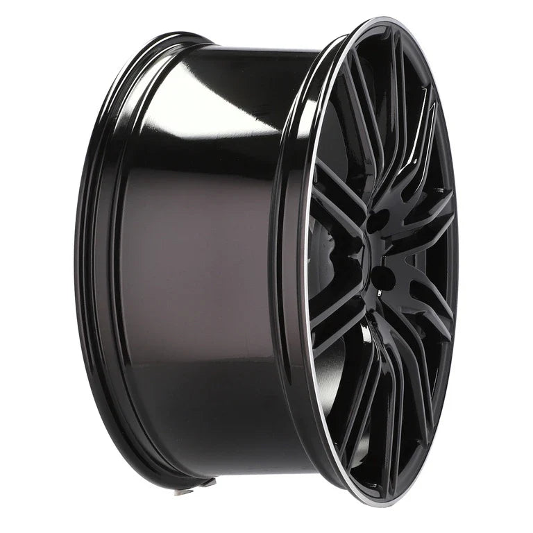 Alu kola pro Porsche BY476 10x21 5x130 ET50 71.6 Black & Polished Lip – detail 3