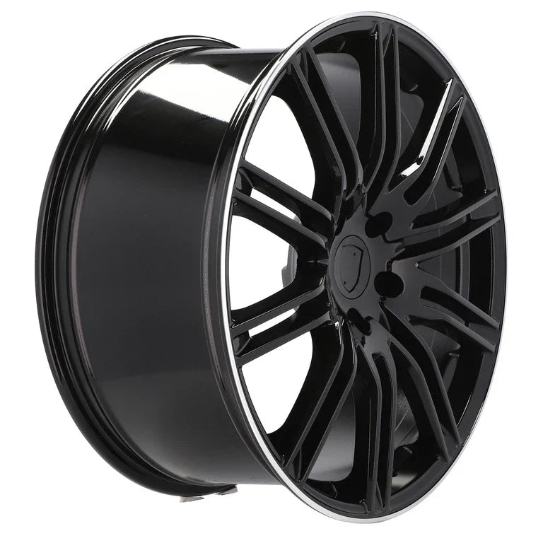 Alu kola pro Porsche BY476 10x21 5x130 ET50 71.6 Black & Polished Lip – detail 4