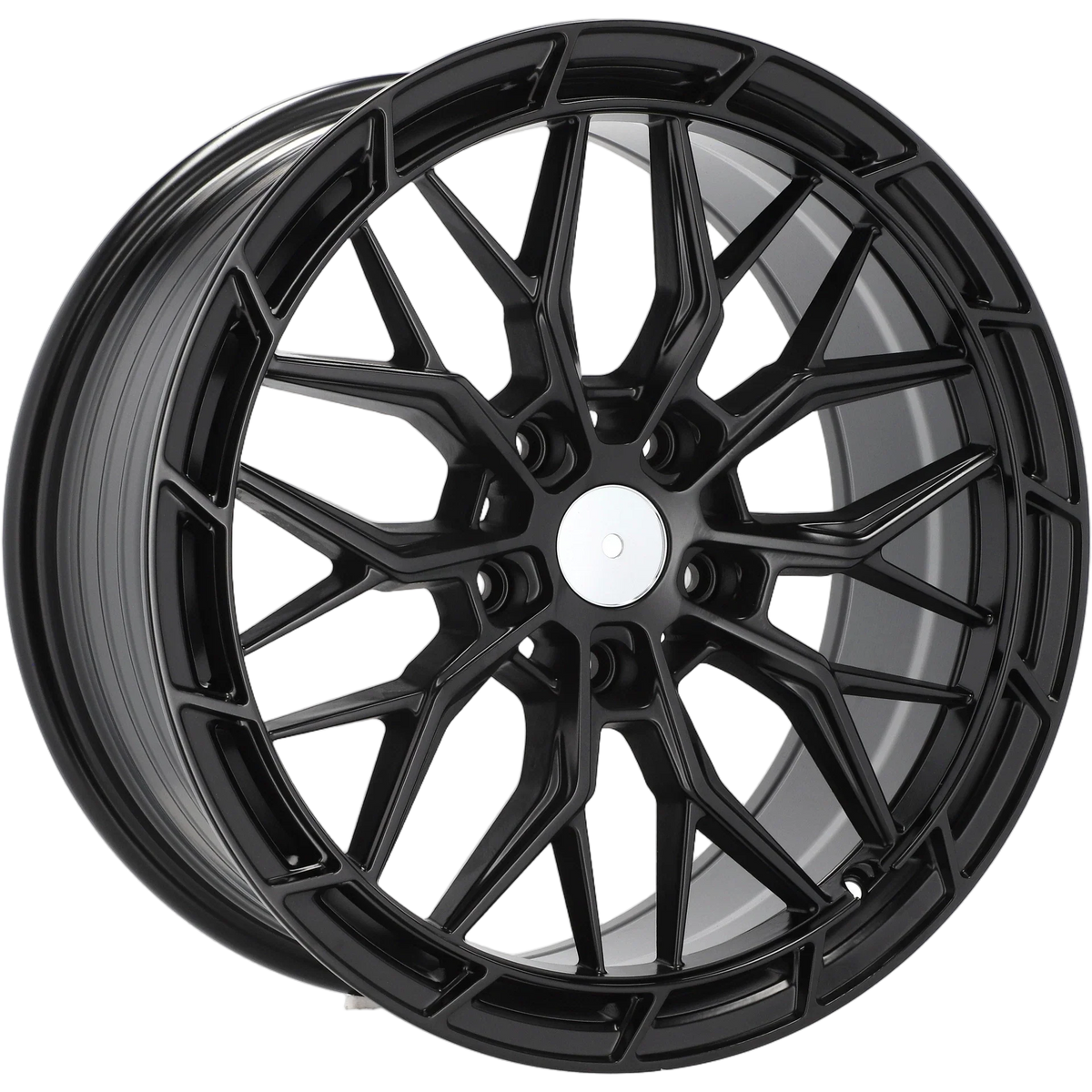 Alu kola Racing Line FBX384 8x18 5x112 ET38 66.6 Black Half Matt