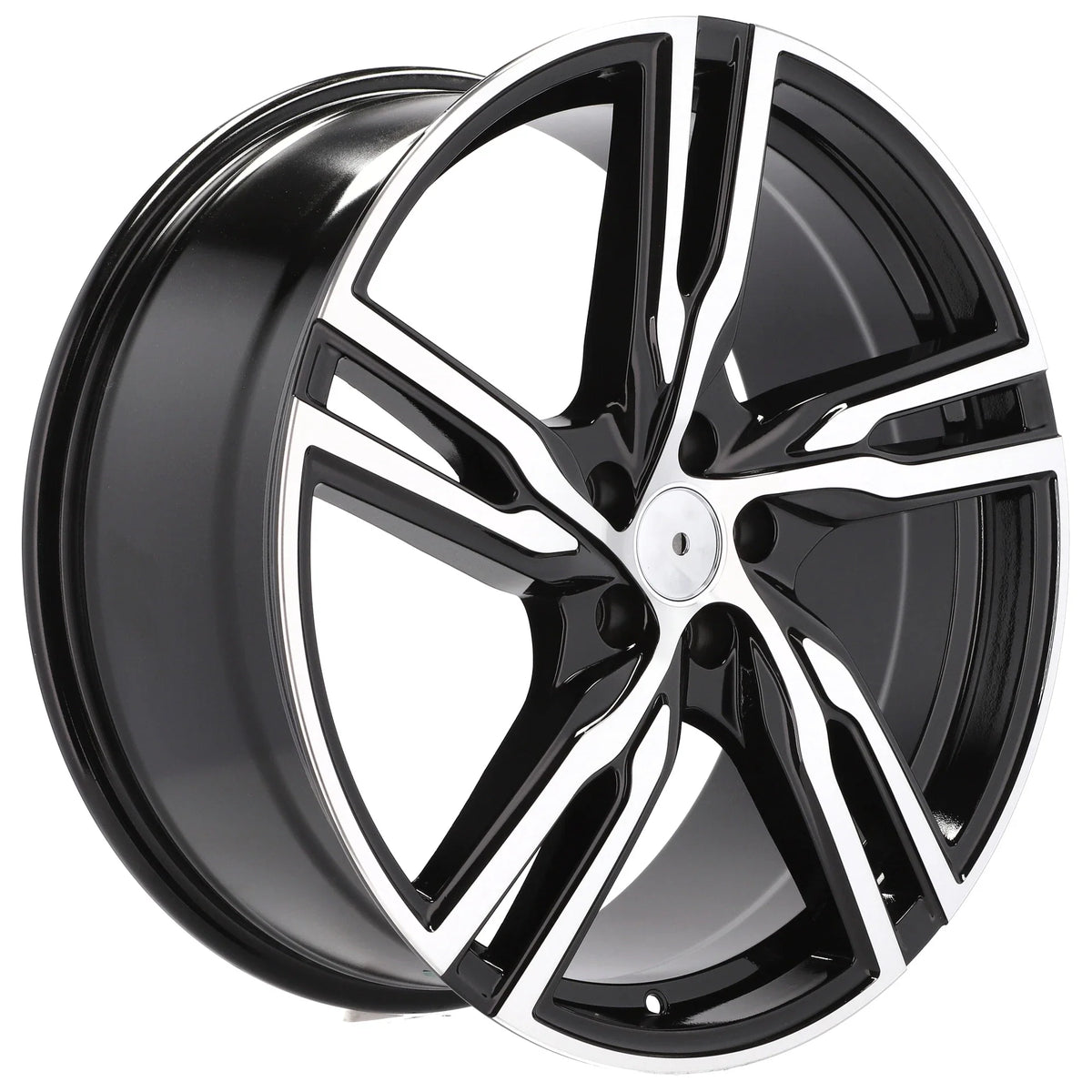 Alu kola pro Volvo FE161 8x19 5x108 ET45 63.4 Black Polished Half Matt – detail 2