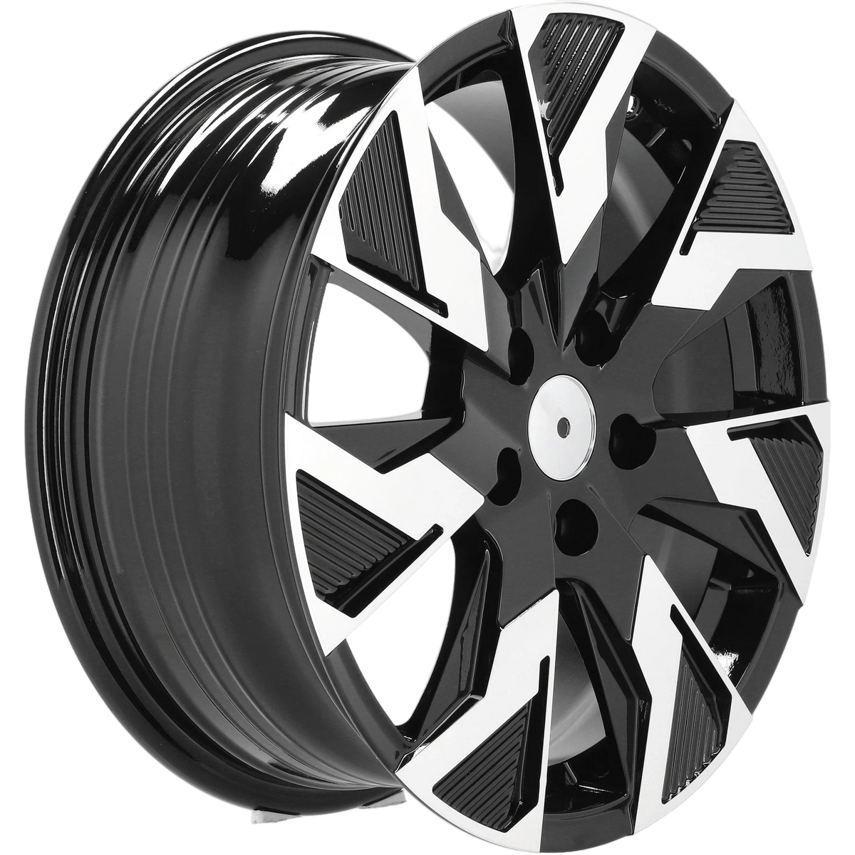 Alu kola Racing Line IN3521F 7x17 5x108 ET46 65.1 Black Polished – detail 2