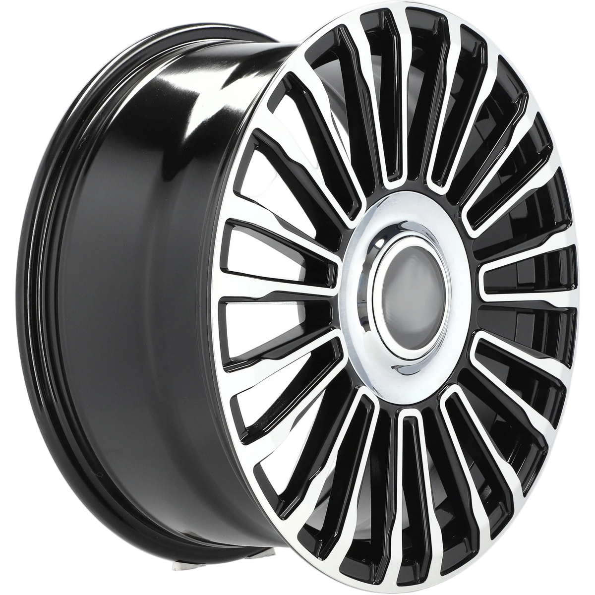 Alu kola Racing Line REW018 8x18 5x112 ET42 72.6 Black Polished – detail 2