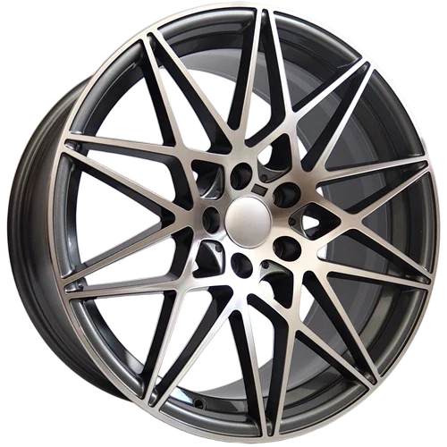 Alu kola Racing Line Rivali 9,5x20 5x120 ET38 Grey Face Machined