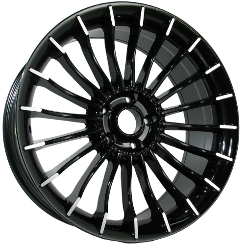 Alu kola Racing Line Split 9,5x18 5x120 ET35 Black Face Machined