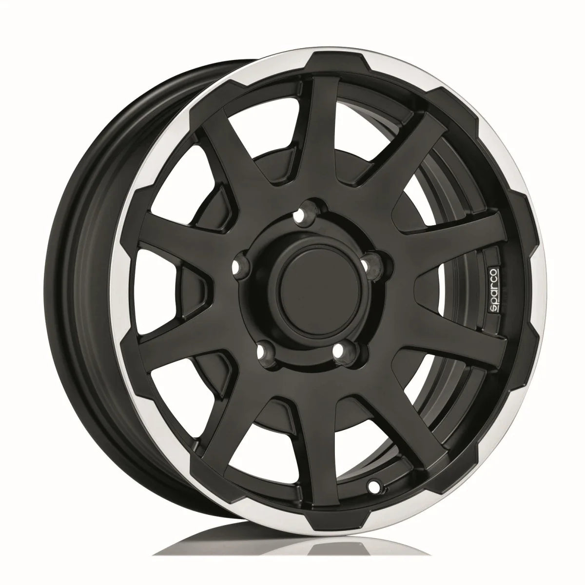 Alu kola SPARCO DAKAR 5.5x16 5x139.7 ET0 Matt Black Lip Polish | Wheelsup.cz