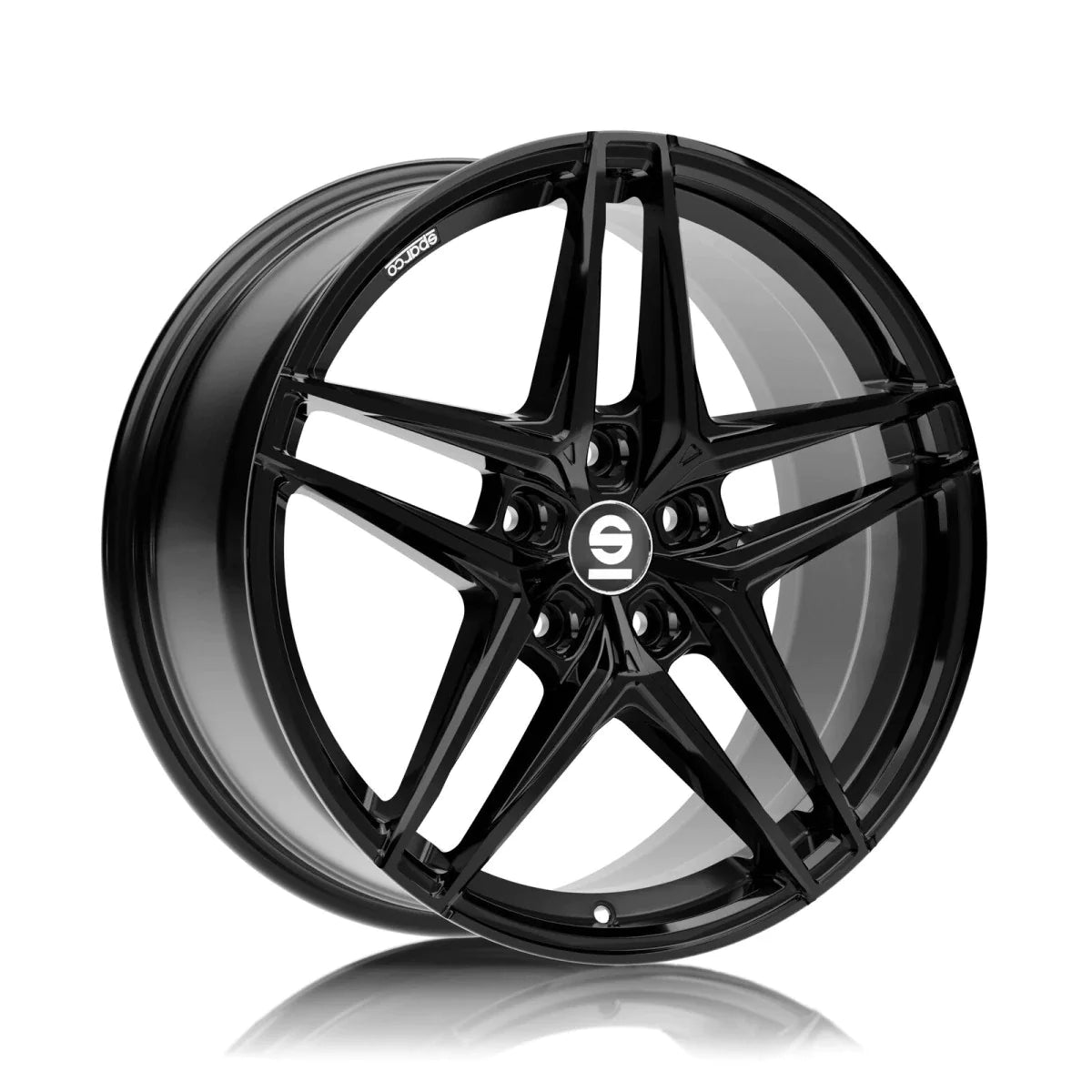 Alu kola SPARCO RECORD 8x18 5x120 ET45 Gloss Black | Wheelsup.cz