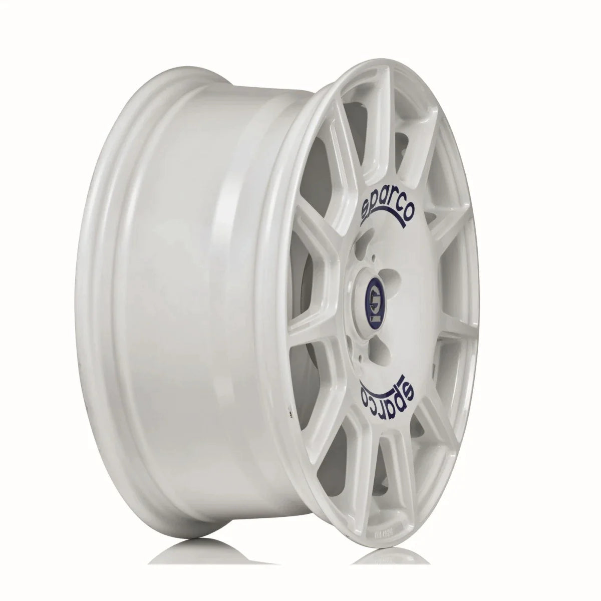 Alu kola SPARCO TERRA 7.5x17 5x100 ET35 White Blue Lettering | Wheelsup.cz