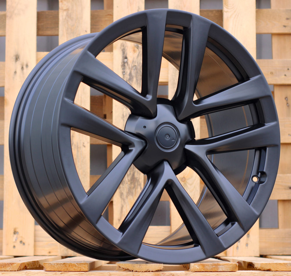 Alu kola pro Tesla YF5591 8.5x19 5x120 ET35 64.1 Black Half Matt | Wheelsup.cz