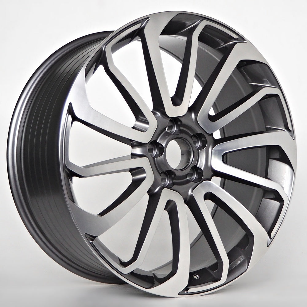 Alu disky pre Range Rover Cava 9.5x22 5x120 ET45 72.6 Sivá