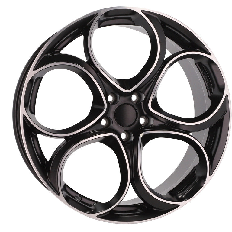 Alu kola pro Alfa Romeo L2387 8x20 5x110 ET37 65.1 Black Polished Half Matt | Wheelsup.cz