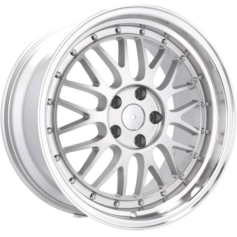 Alu kola Racing Line A1025 7.5x17 5x120 ET34 72.6 Machined Silver | Wheelsup.cz