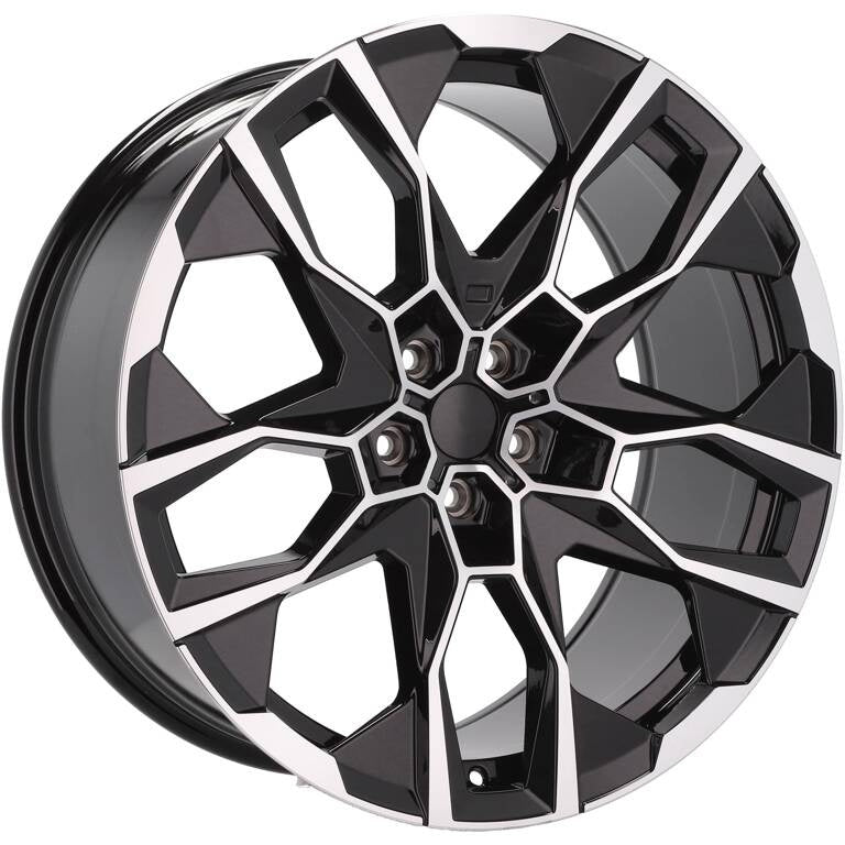 Alu kola pro BMW I5592 9.5x22 5x112 ET32 66.6 Black Polished | Wheelsup.cz