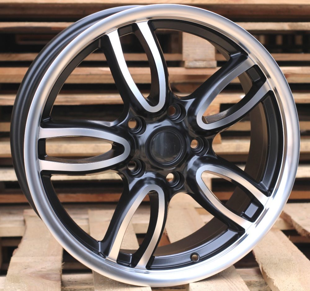 Alu kola Racing Line ZE1144 7x17 5x120 ET50 72.6 Black Polished Half Matt | Wheelsup.cz