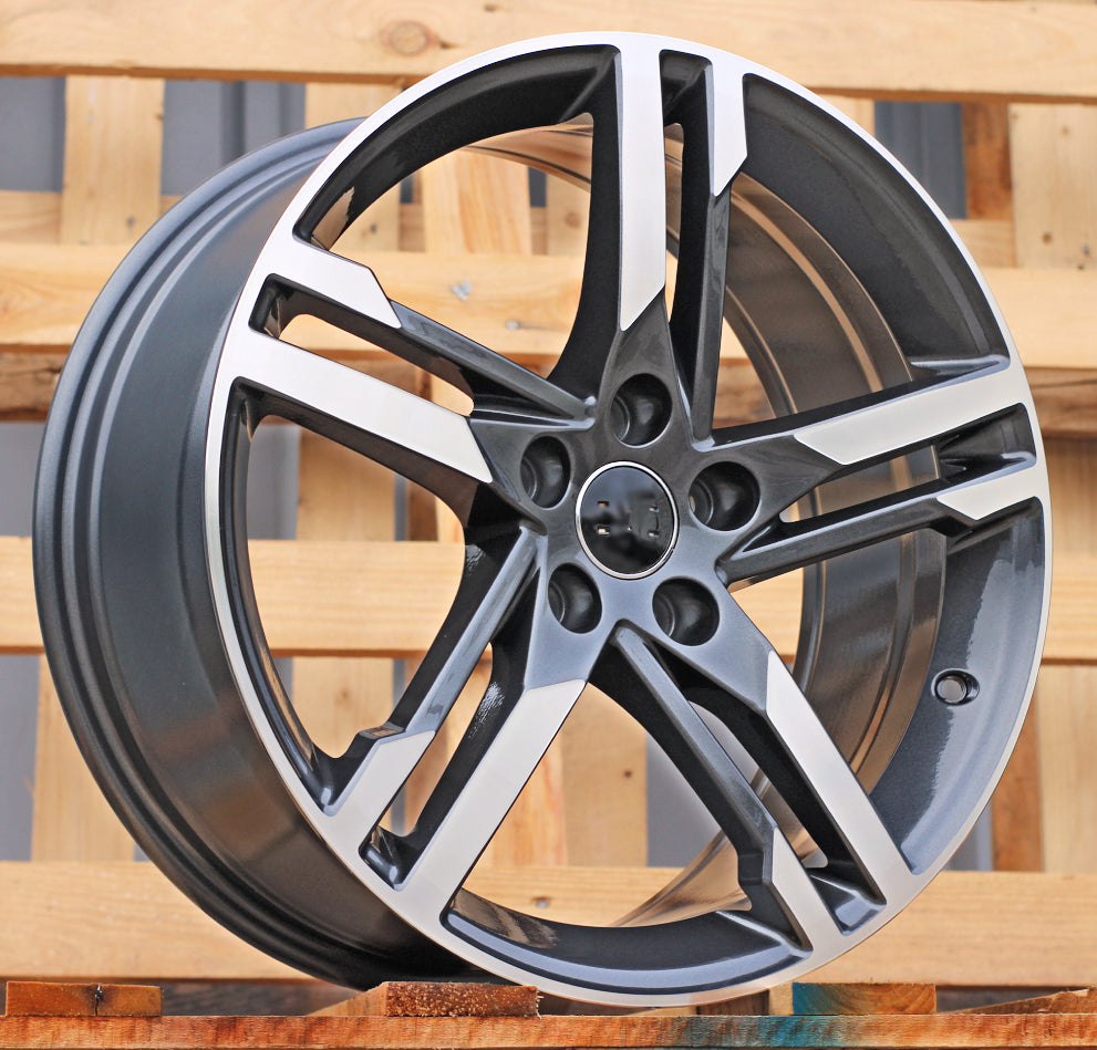 Alu disky pre Audi FBX364 8x18 5x112 ET40 66.6 Sivá