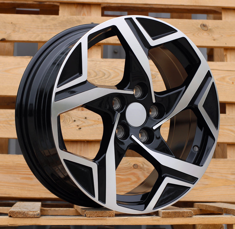 Alu kola pro Kia YF5700 7x17 5x114.3 ET48.5 67.1 Black Polished | Wheelsup.cz