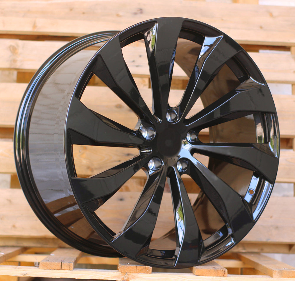 Alu disky pre Bentley FB0545 11x22 5x130 ET60 71.6 Čierna