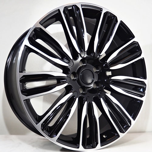 Alu disky pre Range Rover Drag 9.5x22 5x108 ET45 63.4 Čierna