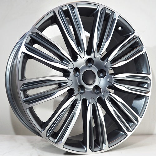 Racing Line Drag 9,5x21 5x120 ET48 szürke arc, megmunkált